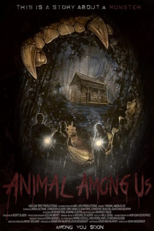 Sinemaku21 – Poster film Animal Among Us (2019), film horor misteri tentang makhluk buas yang meneror kamp terpencil setelah tragedi mengerikan 15 tahun lalu.