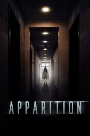 Sinemaku21 – Poster film Apparition (2019), horor supranatural tentang remaja yang menggunakan aplikasi untuk menghubungi arwah dan terjebak dalam penjara berhantu.